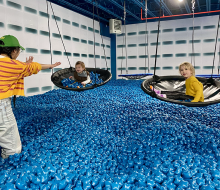 Space Club's Fort Greene location is the stuff of kiddie play space dreams.