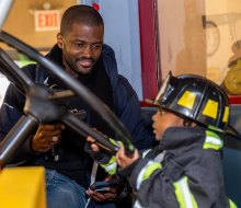 Be a firefighter at the Staten Island Children's Museum. Photo by Lance Rhea for the museum