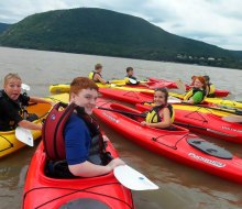 Have a blast on the water in kayaks at Storm King Adventures. Photo courtesy of Storm King Adventures