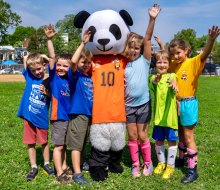 Kids ages 5-14 can improve their soccer skills at DC Way Soccer Camp. Photo courtesy of the camp