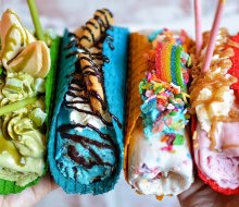 Ice cream tacos come in every flavor and color. Photo courtesy of Sweet Rolled Tacos