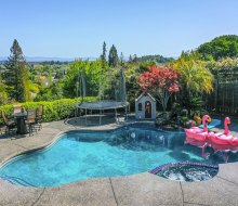 Rent a gorgeous backyard pool like this for your family for an hour or a day. Photo courtesy of Swimply