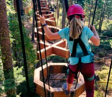 One of the best vacation adventures ever awaits in Lake Tahoe. Photo courtesy of Tree Top Adventure