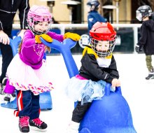 The best outdoor ice skating rinks in Boston let families share the fun! The Rink at 401, courtesy of the Fenway Facebook page