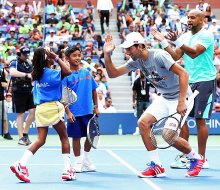 Kids can hit the courts, get close to the pros, enjoy clinics, giveaways, and more during Saturday's Arthur Ashe Kids Day at the US Open. 