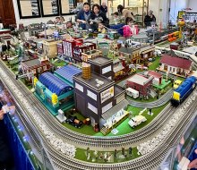 Take in the model train display at the Town of Babylon History Museum. Photo by the author