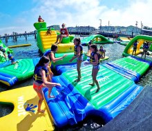Totally Tubular Aqua Park offers 5,000 square feet of wet-and-wild fun in Ocean City. 