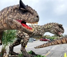 Meet animatronic dinosaurs on a drive-thru Jurassic Quest!