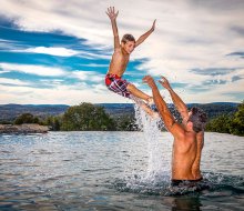 Visit the 180 Pool at the Crystal Springs Resort. Photo courtesy of the resort