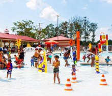 Little ones will love the shallow water play at Jackhammer Bay in The Water Main. Photo courtesy of Diggerland USA