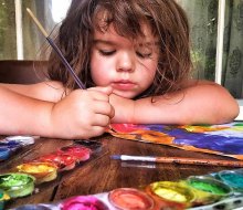 Kids can while away hours of a day with a set of watercolors and a stack of new paper for painting.