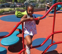 The accessible playground at Watsessing Park works for children of all abilities. Photo by Margaret Hargrove