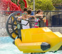 Get in the driver's seat with these super cool Aquazone Wave Racers. Photo courtesy of Legoland Florida