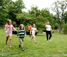 Run wild in the forest obstacle course at Greenburgh Nature Center this fall. Photo courtesy of the center