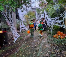 Put on your best costume and enjoy trick-or-treating in Westchester. Photo by the author