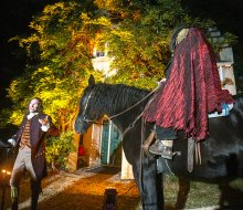 Every October, Washington Irving’s Sunnyside Manor hosts the haunted attraction Irving''s Legend. Photo by Tom Nycz for Historic Hudson Valley