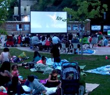 Catch summer flicks at Movies Under the Walkway in Poughkeepsie. Photo courtesy of the event