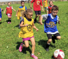 Golden Touch Soccer provides weeklong, half-day soccer summer camps for boys and girls of all ability levels. Photo courtesy of the camp