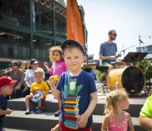 Take in a free summer concert in Chicago. Photo courtesy of Wiggleworms at Gallagher Way