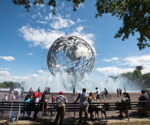 The iconic Unisphere is always a draw. Photo by Julienne Schaer for NYCgo