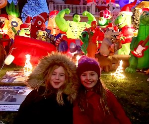 The Dyker Heights Christmas lights attract throngs of visitors to the Brooklyn neighborhood each holiday season. Photo by the Rosalind Muggeridge
