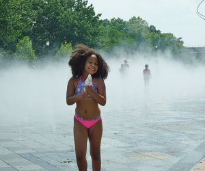 Frolic in the Fountain of the Fairs, one of our 100 favorite free things to do this summer in NYC. 