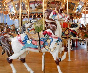 Choose your favorite animal for a fun time on Please Touch Museum's Carousel Ride