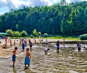 kids in the water at Lewis Morris County Park