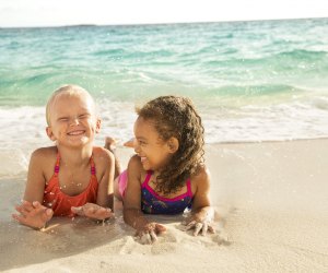 Girls on beach