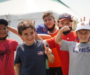 Campers at a sports summer camp near Chicago. Photo courtesy of High Five Sports Camp