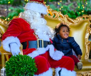 Meet with Santa in the stunning Filoli Gardens for a magical picture. Photo by Tiffany Zabala courtesy of Filoli Gardens