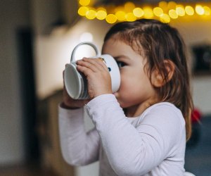 Image of girl drinking cocoa - Winter Activities in Connecticut