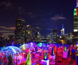 Enjoy outdoor dining with a view at the 230 Fifth Rooftop