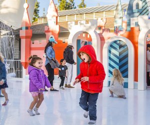 Try sock skating at Kidspace Winter Frolic. Photo by Jamie Pham courtesy of the Museum