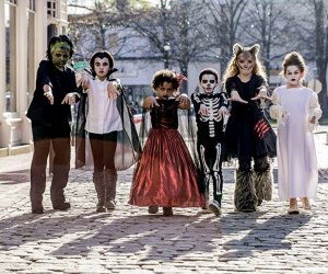 Image of kids in Halloween costume- things to do in the fall in Boston