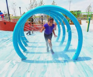 Rockaway Beach's 30th Street Playground is a refreshing blast on a hot day. Photo courtesy of NYC Department of Parks & Recreation 