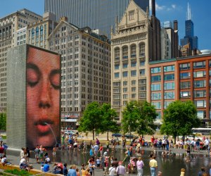 Crown Fountain photo courtesy of the Millenium Park Foundation