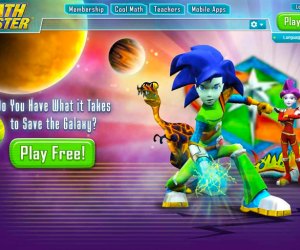 Math Blaster is a fun math website for kids