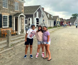 Image of family on a day trip in Mystic, Connecticut.