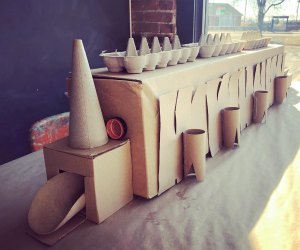 Build trains, cars, houses, and creatures with cardboard boxes!