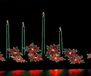The Riverhead Holiday Light Show is the largest drive-thru light show in Suffolk County. Photo courtesy of the festival