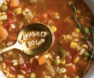 Alphabet Soup. Photo courtesy of foodwithfeeling