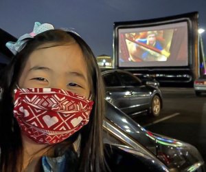 Head to a local drive-in movie theater for outdoor family movie night. Photo courtesy of  Anaheim Town Square