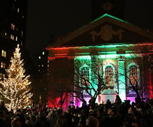 Annual Park Avenue Tree Lighting Ceremony. Photo courtesy of the Brick Church 