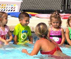 Summer fun AND learning including daily swim lessons at Apple Montessori Schools