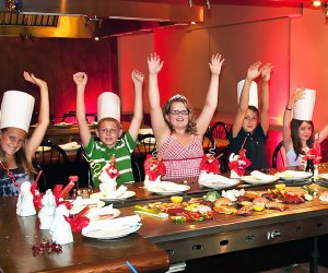 Kids eat FREE on Mondays and Tuesdays at Arirang Hibachi Steakhouse. 