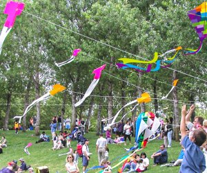 Kites soar at the Art and Wind Festival. Photo courtesy of the City of San Ramon
