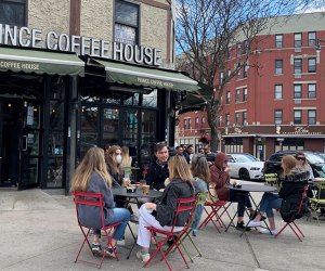 Prince Coffee House people dining at outdoor tables