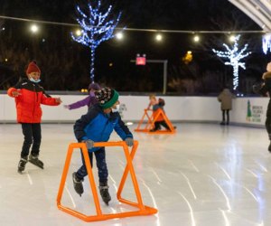ArtRink affords kids a rooftop skating rink at the Brooklyn Children's Museum