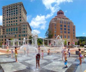 Cool off in the heart of downtown Asheville at Splasheville.